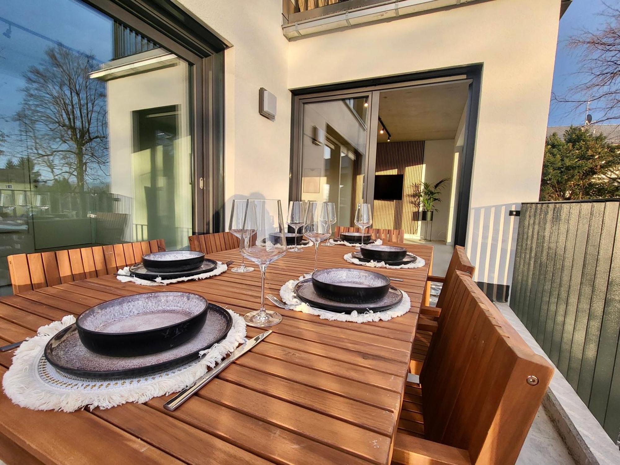 Sioux: Stilvolles Designapartment Am Bodensee Bodolz Kültér fotó